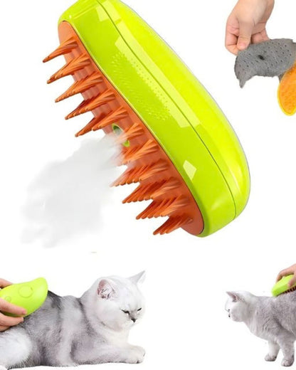 Cepillo Vaporizador 3 en 1 para mascotas