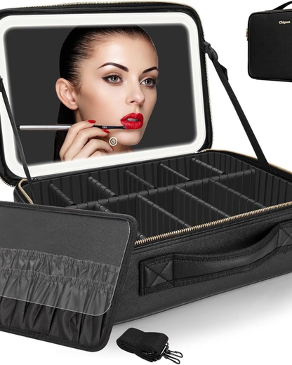 Cosmetiquera con Espejo y Luz LED